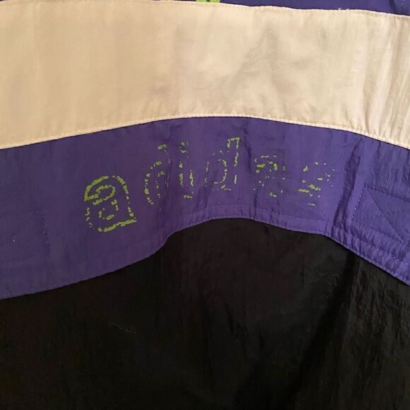 Adidas Men's Big Trefoil Colorblock Quarter-Zip Pullover Windbreaker Jacket XL - Picture 3 of 5